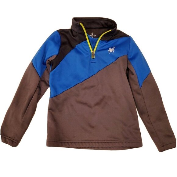 Kids SPYDER Ambush 1/2 Zip Pullover Stand Collar Mid Weight Sweatshirt Jacket M - Picture 1 of 5